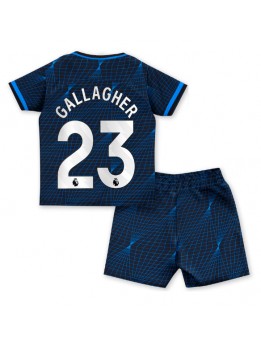 Billige Chelsea Conor Gallagher #23 Bortedraktsett Barn 2023-24 Kortermet (+ Korte bukser)